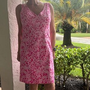 Lilly Pulitzer Pink and White Mini Dress